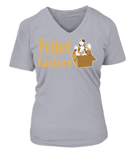 Pellet Factory Quote for a Guinea Pig Nerd Women's V-Neck T-shirt