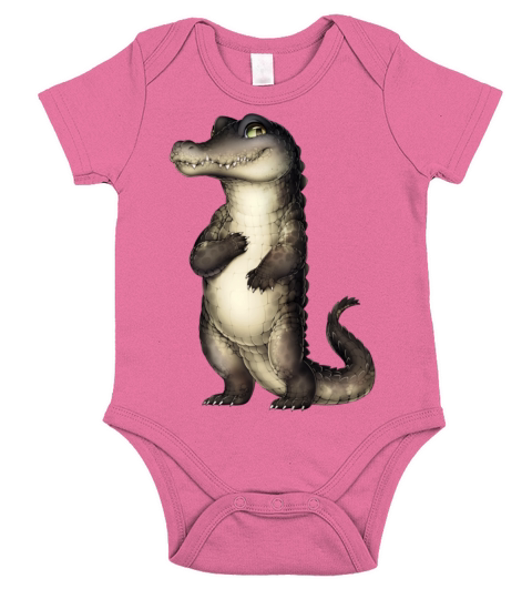 crocodile Short Sleeve Baby One-Piece