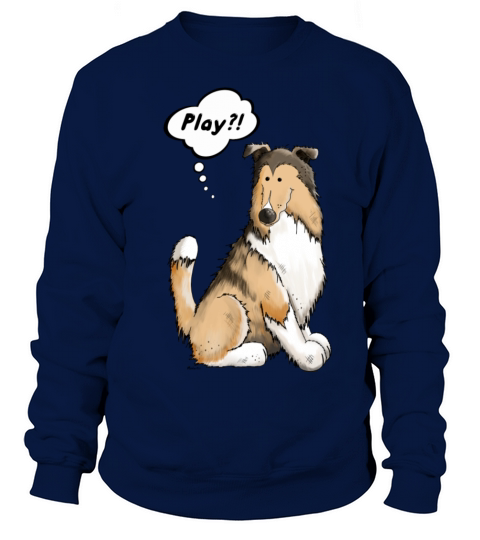 Play Collie - Dog - Dogs - Gift - Cartoon Women's Sweatshirt