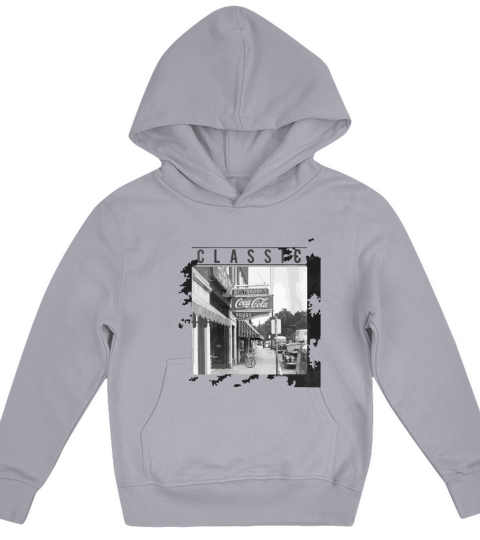 Coca-Cola Vintage Store Front Sign Photograph Kids Hoodie
