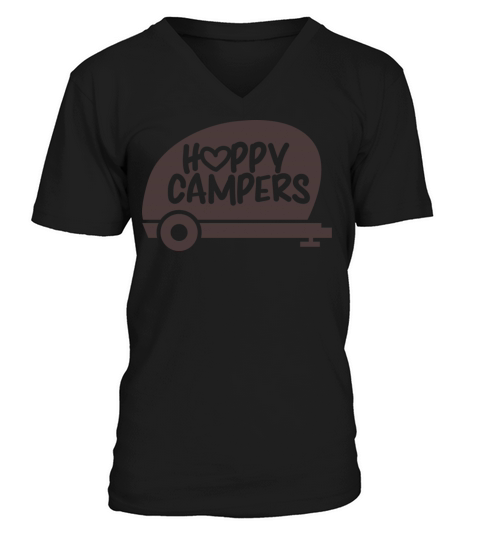 Happy Campers Men's V-Neck T-shirt