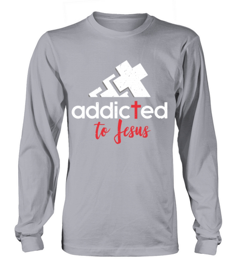 Addicted to Jesus - Christian Men Women Gift Men's Long Sleeve