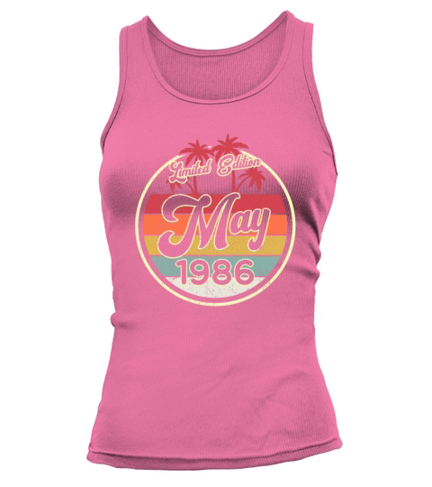Vintage Mai 35 Year 1986 35th Birthday Gift Women's Tank Top