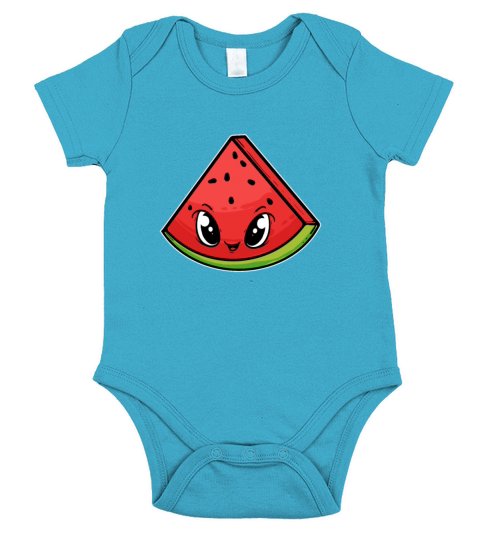 Watermelone Cute Watermelon And Fruit Lover Gift Short Sleeve Baby One-Piece