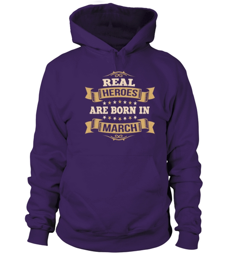 Birthday real heroes are born in March Women's Hoodie