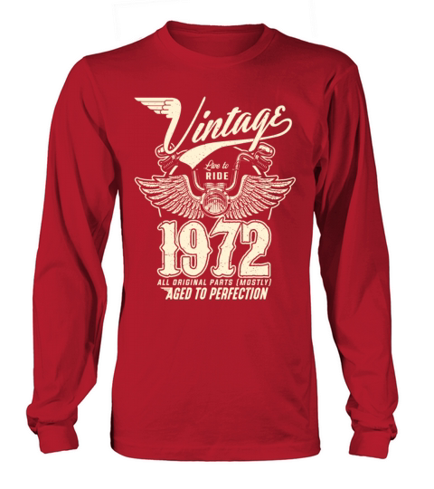 Vintage 1972 - 50 years old - 50th birthday gift Long sleeved Unisex