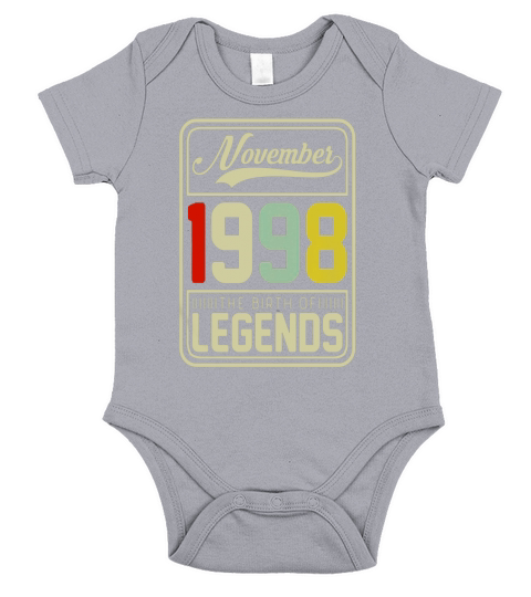 1998 NOVEMBER The Birth Of Legends Christmas 19 Years Old Short Sleeve Baby One-Piece