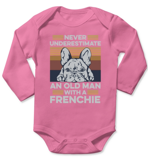 French Bulldog Design for a Frenchie Owner Long Sleeve Baby One-Piece