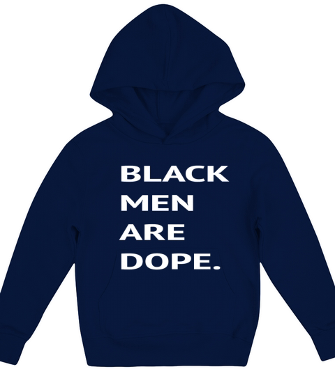 Black Men Are Dope Couples Trendy Fun Kids Hoodie