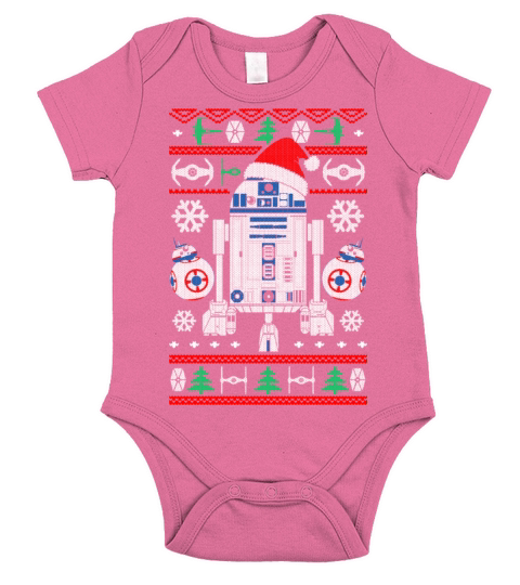 Droids Christmas Short Sleeve Baby One-Piece