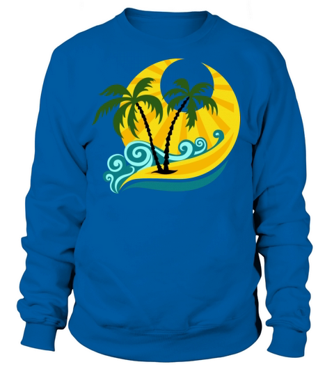 summer beach palms Women's Sweatshirt