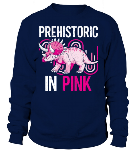 Prehistoric In Pink Dinosaur Future Paleontologist Women's Sweatshirt