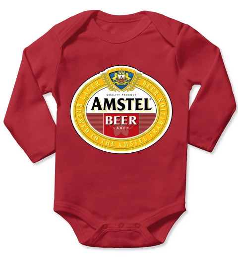 Amstel Beer - Unisex Long Sleeve Long Sleeve Baby One-Piece