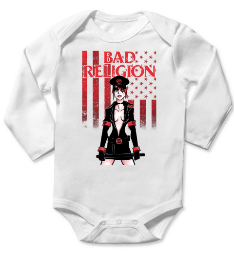 Vintage Graphic Bad Religion Long Sleeve Baby One-Piece