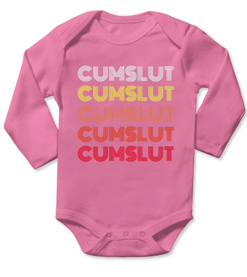 Vintage Style Cumslut Bukkake Wife Long Sleeve Baby One-Piece