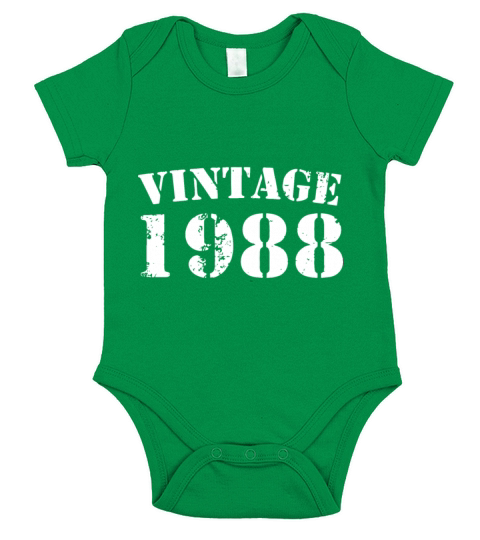 vintage 1988 grandpa Short Sleeve Baby One-Piece
