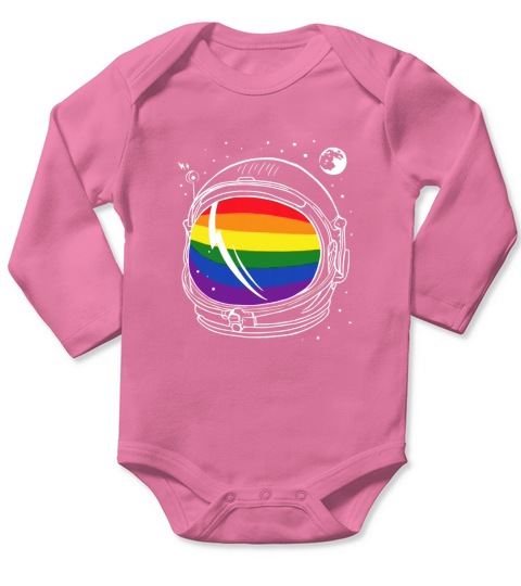 LGBT Gay Rainbow Pride Space Force - Coffee Mug (colored) Long Sleeve Baby One-Piece