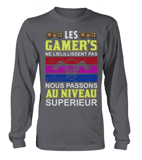 Les Gamers Ne Lielillissent Pas Nous Passons Au Niveau Superieur Women's Long Sleeve