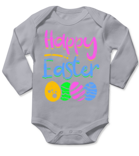 Easter Egg Long Sleeve Baby One-Piece