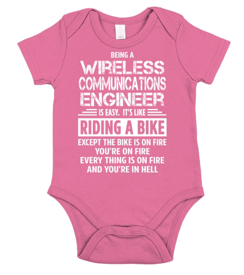 Wireless Communications Engineer Short Sleeve Baby One-Piece