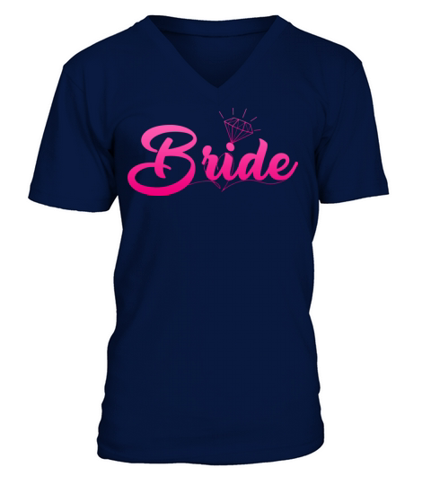 Bride With Diamond Men's V-Neck T-shirt