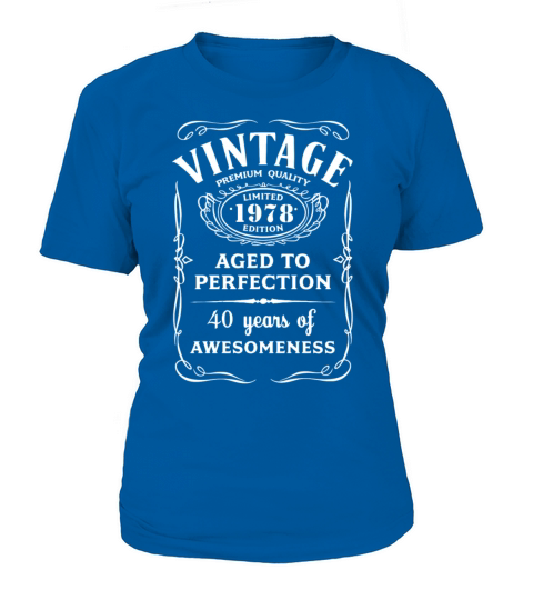 Vintage Limited 1978 Edition 40th Birthday Gift Women's T-Shirt