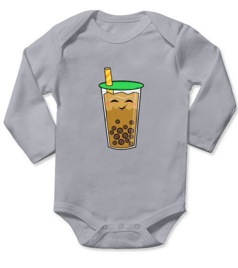 Bubble Tea Anime Manga Asian Gift Long Sleeve Baby One-Piece