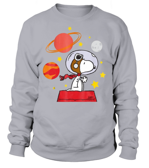 Peanuts Snoopy Space Pilot Mars, Moon And Saturn shirt Sweatshirt Unisex