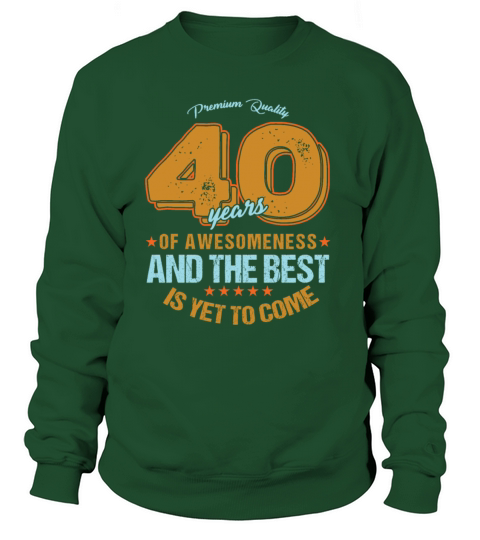 40 th Birthday Celebration Gift Premium Quality Women's Sweatshirt