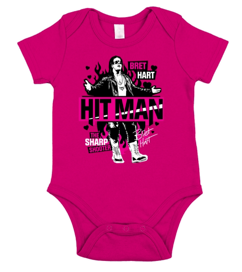 WWE Bret Hart  Hit Man  Graphic Short Sleeve Baby One-Piece