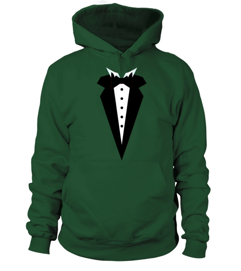 Tuxedo Wedge Women's Hoodie