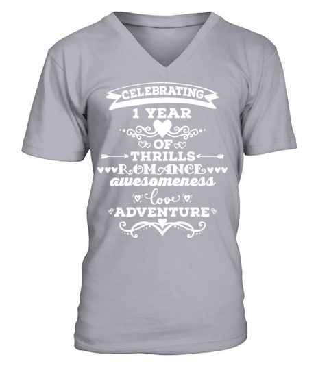 1st Anniversary Vintage Men's V-Neck T-shirt