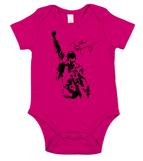 Freddie Mercury Signature Women T-Shirt Queen Rock Band Tshirt Short Sleeve Baby One-Piece