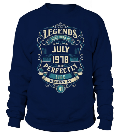 Retro Vintage July 1978 birthday Women's Sweatshirt