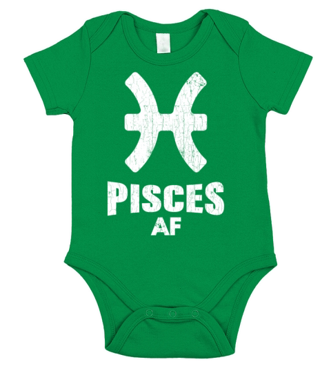 Pisces AF Apparel For Men And Women Funny Zodiac S Short Sleeve Baby One-Piece