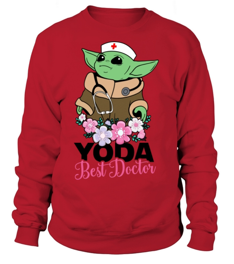 Yoda Best Doctor with Flowers Women's Sweatshirt