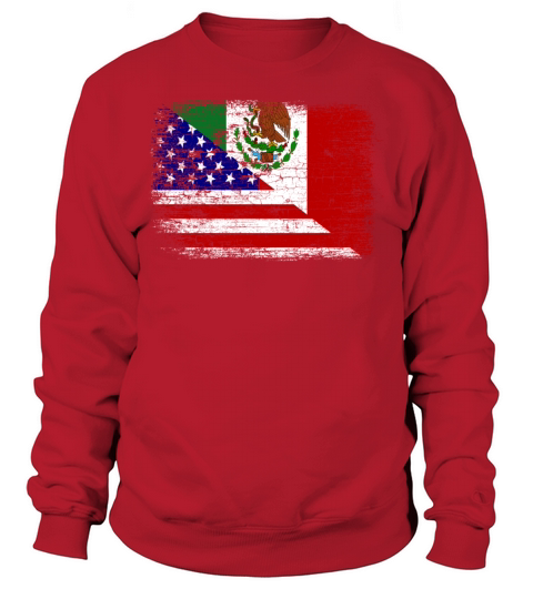 Vintage Mexican American Flag Men's Sweatshirt