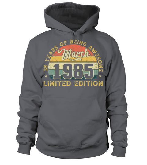 March 1985 Outfit 36th Birthday Gift 36 Years Old Women's Hoodie