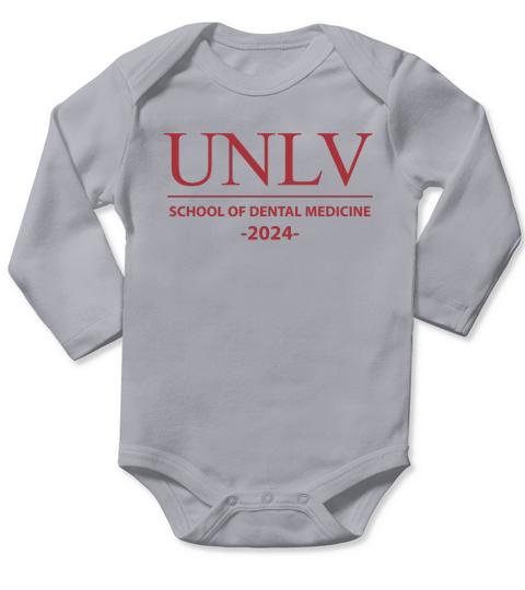Unlv School Of Dental Medicine Class Of 2024 Long Sleeve Baby One-Piece