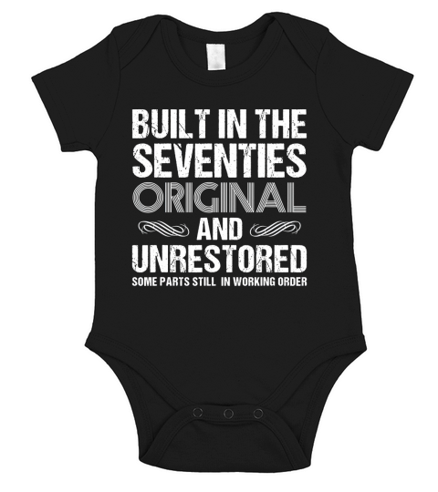 Built In The Seventies Original And Unrestored Short Sleeve Baby One-Piece