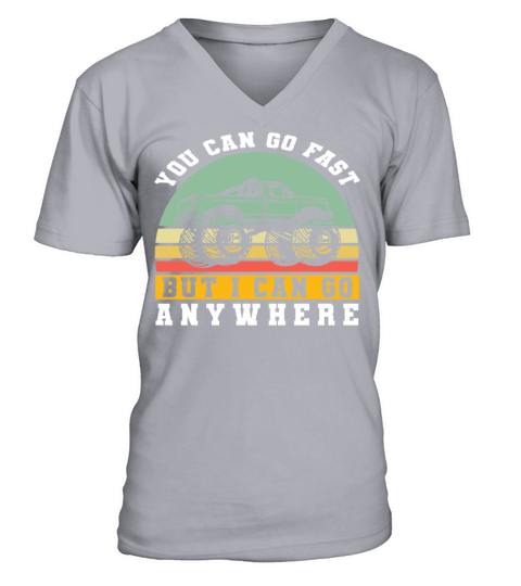 Retro Vintage You Can Go Fast But Men's V-Neck T-shirt