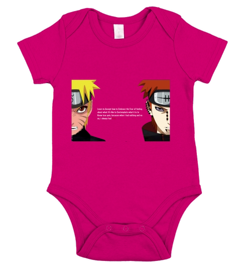 Naruto und Schmerz-Zitat Short Sleeve Baby One-Piece