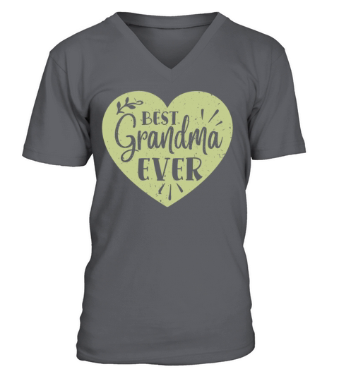 Best Grandma Ever Grandmother Heart Retro Vintage Men's V-Neck T-shirt