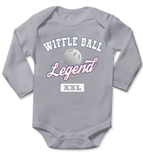 Wiffle Ball Legend TShirt Long Sleeve Baby One-Piece