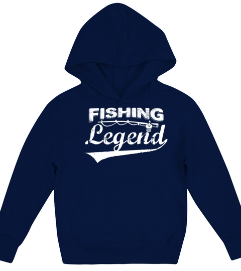 Fishing Legend Gift Fisherman Funny Quote Baiting Kids Hoodie