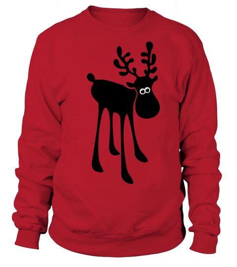 moose caribou reindeer rudolph elk antlers Women's Sweatshirt