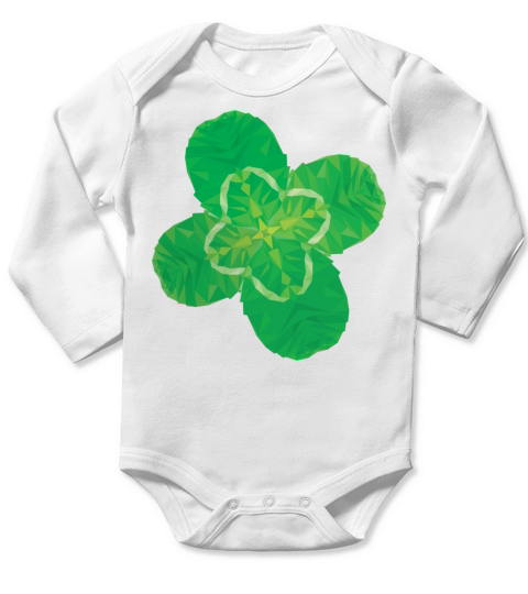 clover Long Sleeve Baby One-Piece