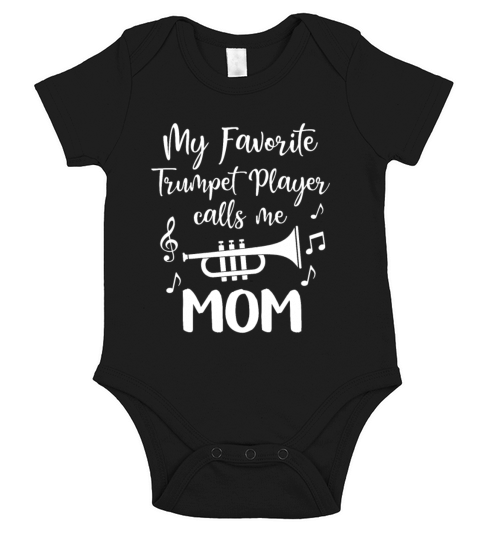 My Favorite Trumpet Player Mom Short Sleeve Baby One-Piece
