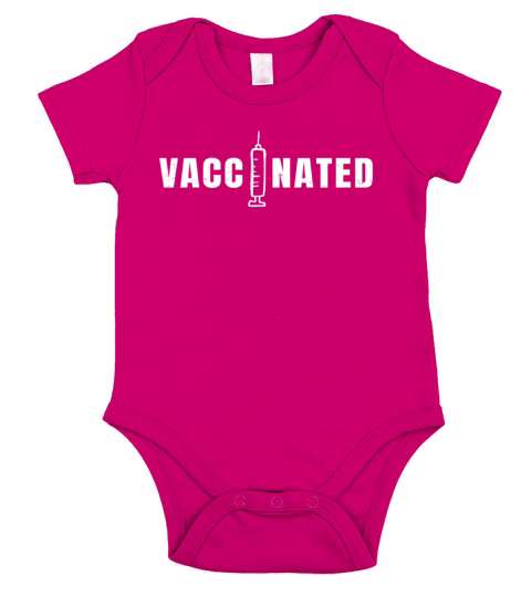 Vaccinated - Vaccine - Pro Vaccination - Syringe Short Sleeve Baby One-Piece