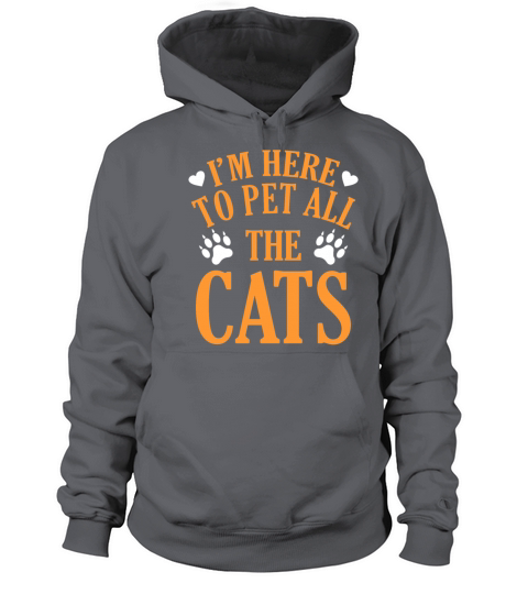 Im here to pet all the cats Women's Hoodie